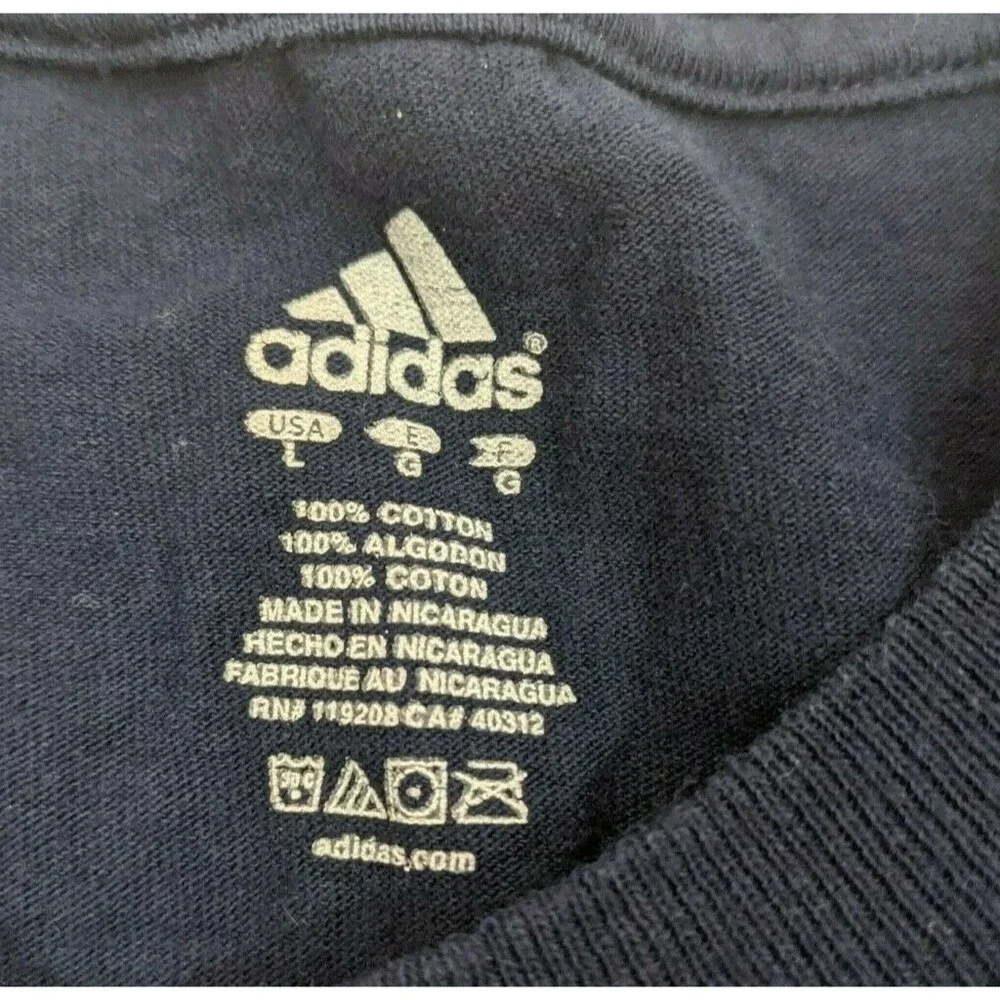 Adidas‎ Notre Dame Fighting Irish TShirt Large Navy 2011 March Madness Tee